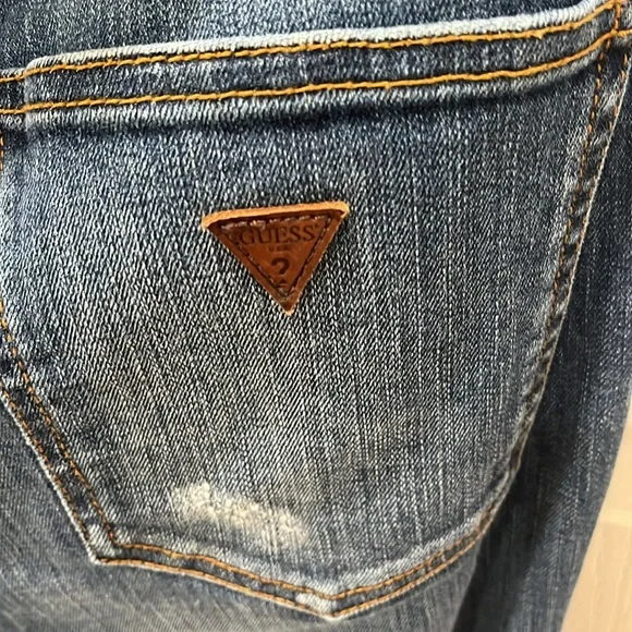 Guess Jeans Jumpsuit Halter Neck Low Back Cargo Faded Navy gently used - Picture 8 of 9